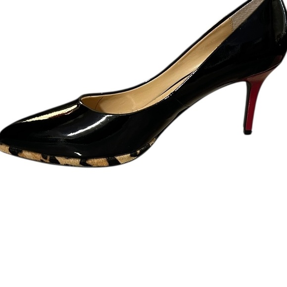 J. Renee Danko Black Patent Leather/Red Heels Platform Shoes  Size 8.5, NWOT - Picture 7 of 10